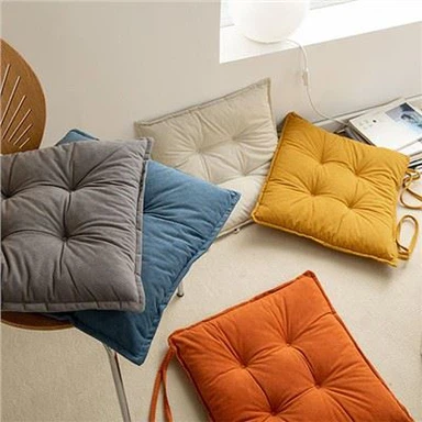 Cushion Suíochán Velvet Cearnóg